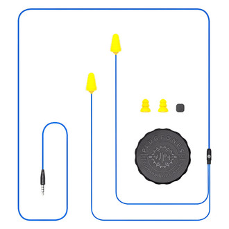 Plugfones® - Guardian™ Blue/Yellow Earbuds