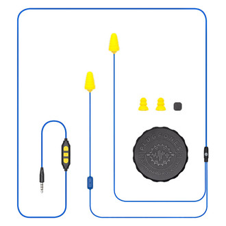 Plugfones® - Guardian Plus™ Blue/Yellow Earbuds