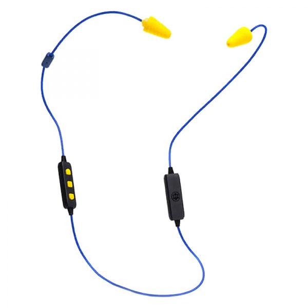 Plugfones® - Liberate 2.0™ Blue/Yellow Wireless Earbuds