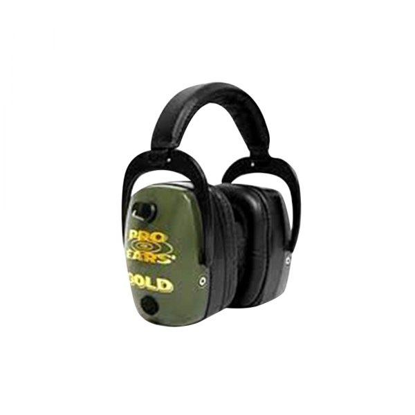 Pro Ears® - Pro Mag Gold™ 30 dB Green Electronic Over-the-Head Earmuffs
