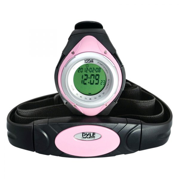 Pyle® - Pink Heart Rate Fitness Watch with Heart Rate Monitor