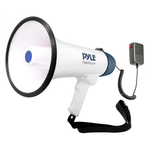 Pyle® - 40 W White Bullhorn Megaphone Speaker