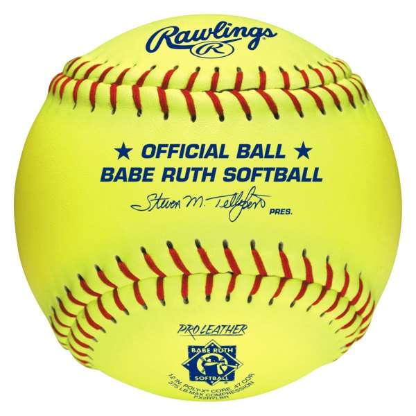 Rawlings® - Babe Ruth Official 12" Optic Yellow Softballs