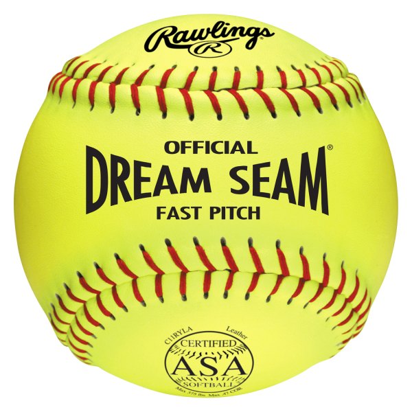 Rawlings® - Dream Seam 11" Yellow Leather Fastpitch Softballs
