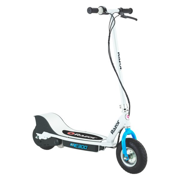 Razor® - E300 Series 24 V White/Blue Electric Scooter (13+ Years)