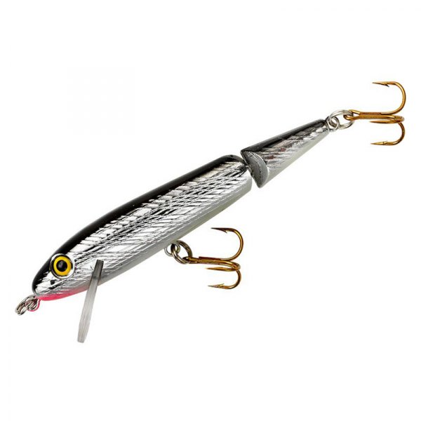 NEW 2 1/2 in J5001 Silver/Black Rebel Jointed Minnow Fishing Lure