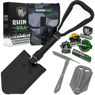 Rhino USA® - Folding Survival Shovel with Pick