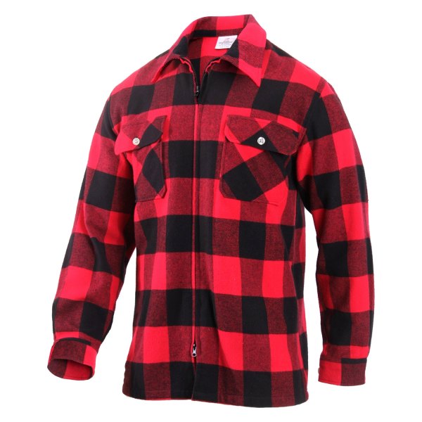 Rothco® - Men's Concealed Carry XX-Large Red Plaid Flannel Long Sleeve Shirt