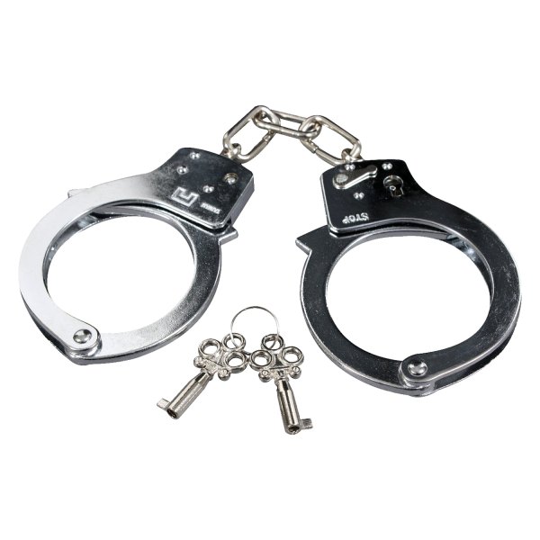Rothco® - Silver Steel Double Lock Chain Handcuffs