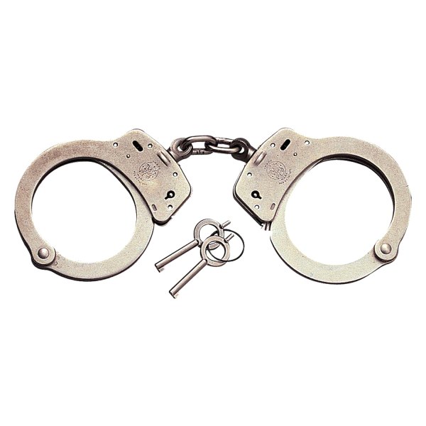 Rothco® - Smith & Wesson™ Silver Double Lock Chain Handcuffs