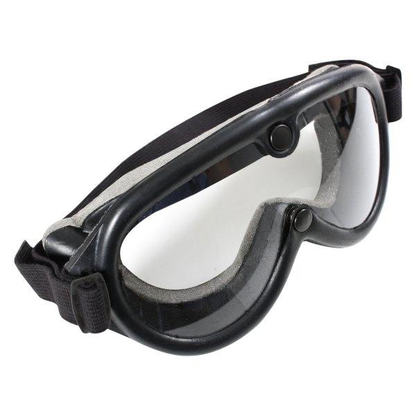 Rothco® - Genuine G.I. Type Black Frame Clear Lens Clear Rubber Shield Goggles