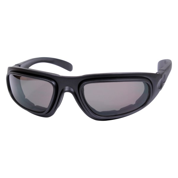 Rothco® - Trans-Tec Anti-Fog Tactical Black Plastic Frame Smoke Gray Polycarbonate Oval Interchangeable Glasses