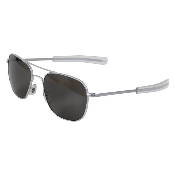 Rothco® - AO Original Pilots Matte Chrome/Gray Glass Sunglasses