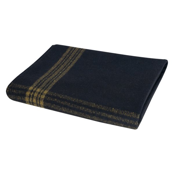 Rothco® - Striped Navy Blue/Gold Wool Blanket