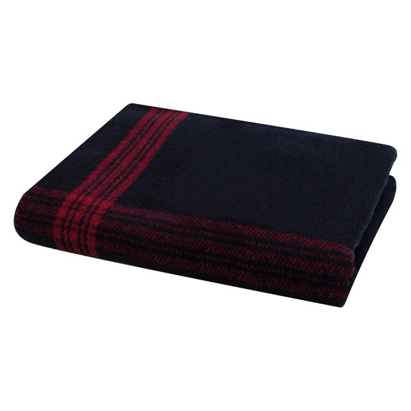 Rothco® - Striped Navy Blue/Red Wool Blanket