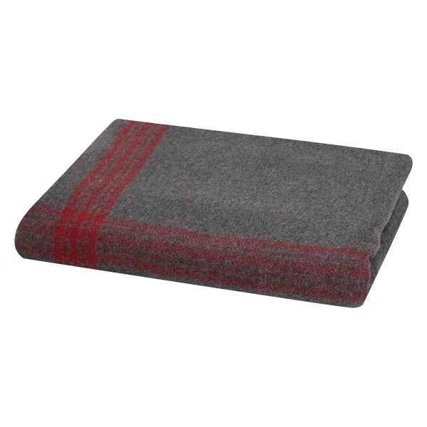 Rothco® - Striped Gray/Red Wool Blanket