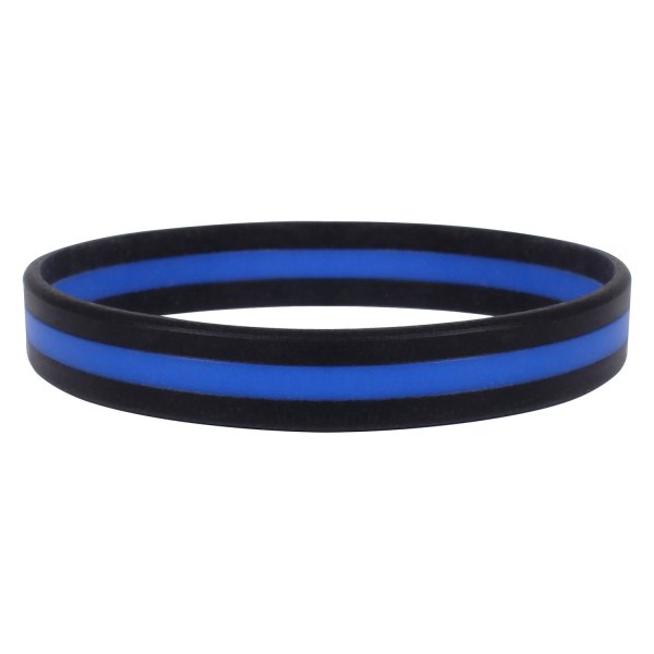 Rothco® - Thin Blue Line 9" Silicone Bracelet