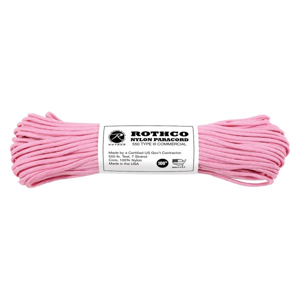 Rothco® - Type III™ 100' Rose Pink Nylon Paracord