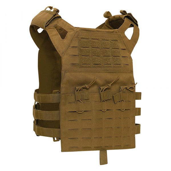 Rothco® - Coyote Brown MOLLE Laser Cut Lightweight Armor Carrier Tactical Vest
