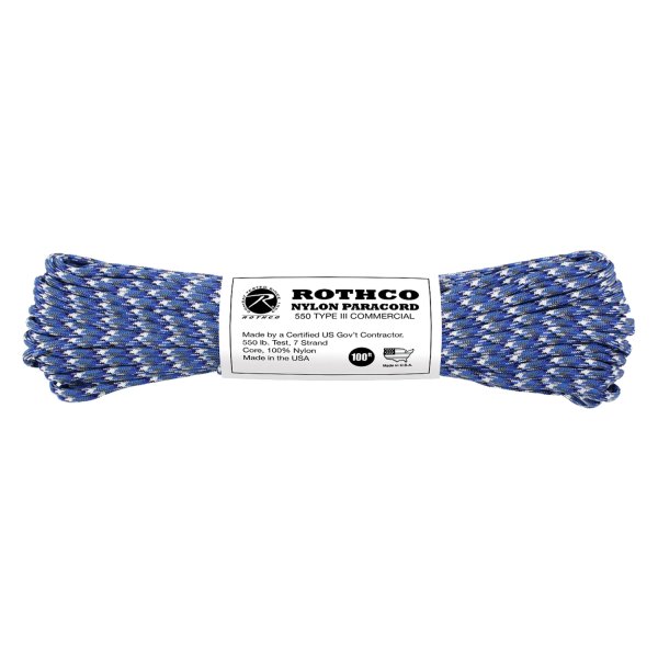 Rothco® 166 100' Blue Camo Nylon Paracord