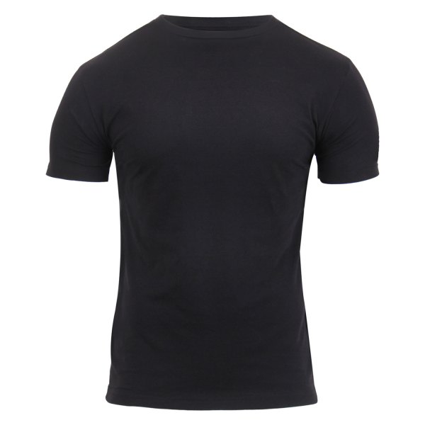 Rothco® - Military Men's Large Black Athletic Fit T-Shirt