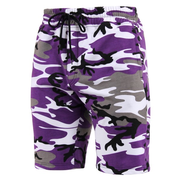 Rothco® - Men's Large Ultra Violet Camo Sweat Shorts