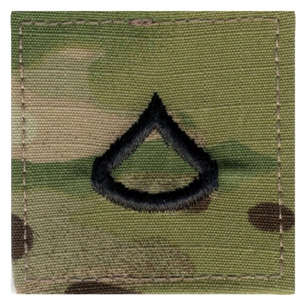 Rothco® - Private 1st Class 2" x 2" Scorpion OCP Camo Embroidered Official U.S. Made Rank Insignia