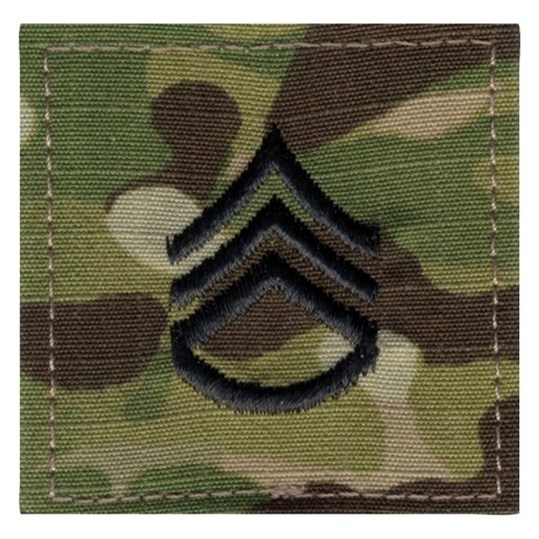 Rothco® - Staff Sergeant 2" x 2" Scorpion OCP Camo Embroidered Official U.S. Made Rank Insignia
