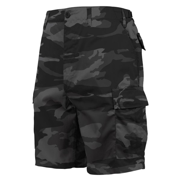 Rothco® - BDU Men's Large Black Camo Shorts