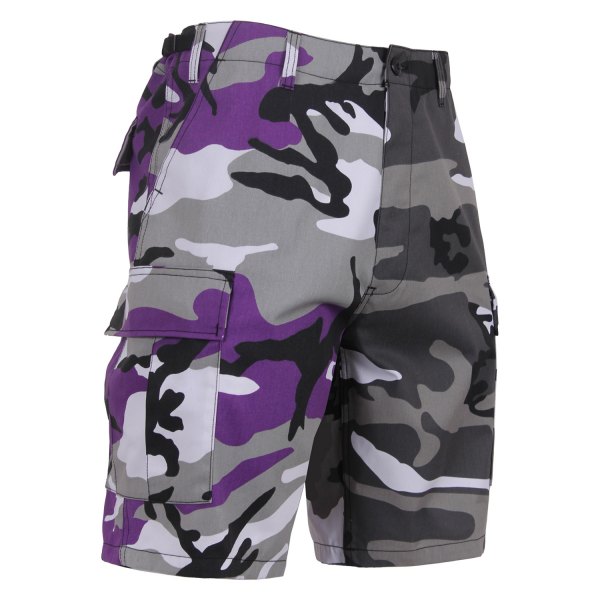 Rothco® - BDU Men's Large Ultra Violet Purple/City Camo Two-Tone Shorts