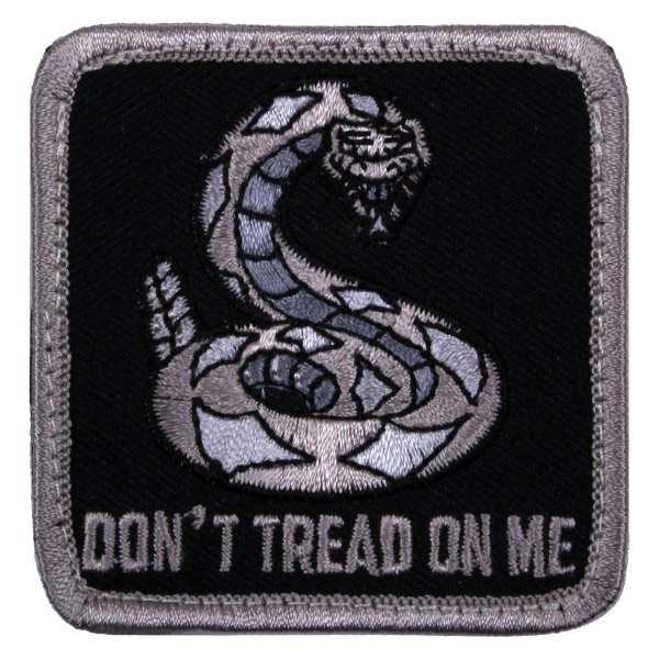Rothco® - Don't Tread On Me 2.5" Black Embroidered Morale Patch