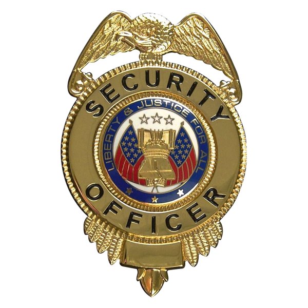 Rothco® - Security Officer Gold Badge with Flags