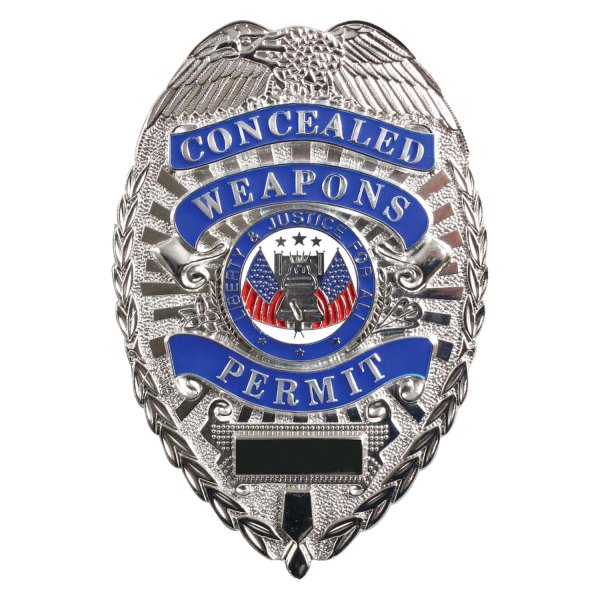 Rothco® - Deluxe Concealed Weapons Permit Silver Badge