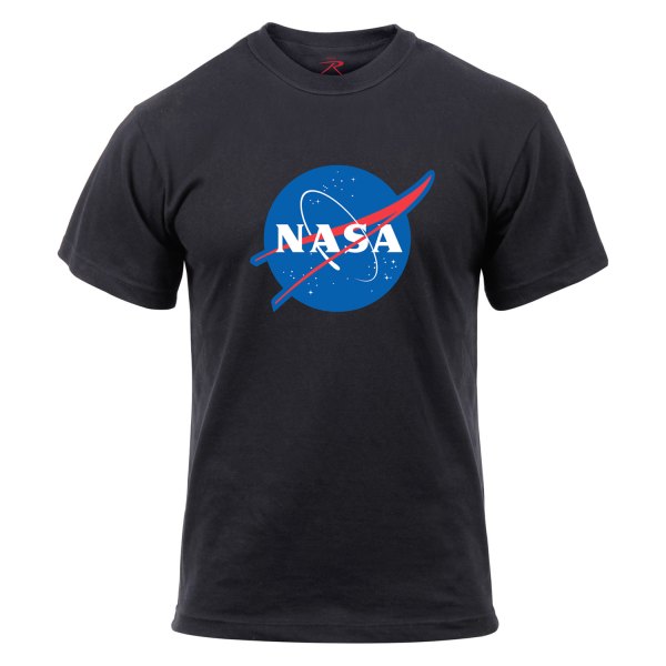 Rothco® - Men's NASA Meatball Logo Large Black T-Shirt