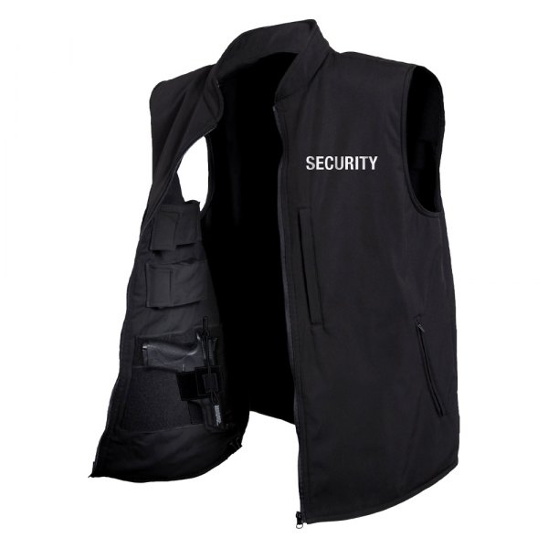 Rothco® - Large Black Concealed Carry Soft Shell Security Vest