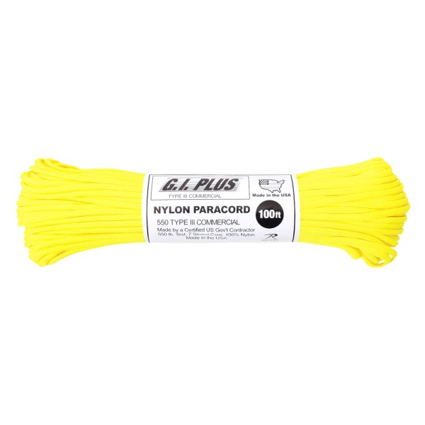 Rothco® - Type III™ 100' Neon Yellow Nylon Paracord