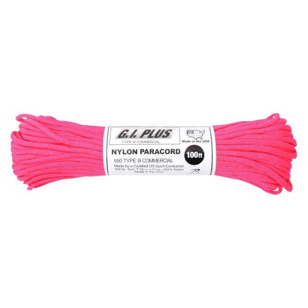 Rothco® - Type III™ 100' Neon Pink Nylon Paracord