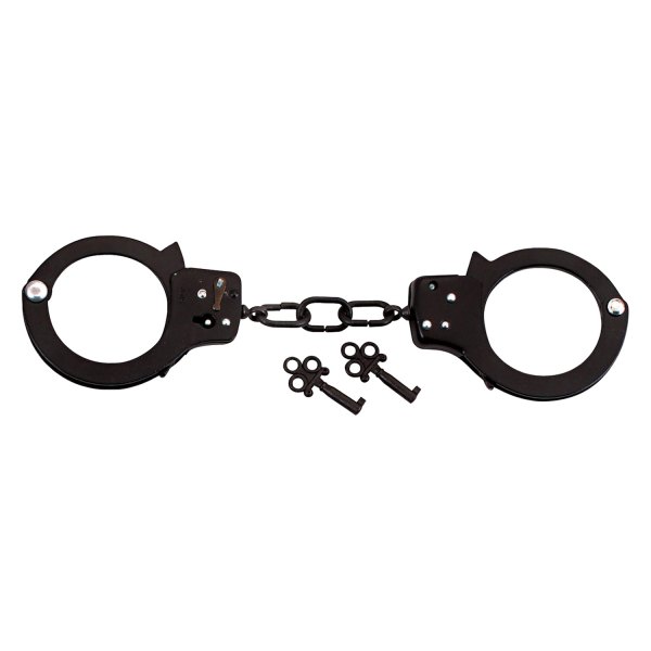 Rothco® - Black Steel Double Lock Chain Handcuffs