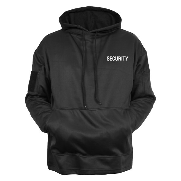 Rothco® - SECURITY Men's Small Black Pullover Hoodie with Concealed Carry