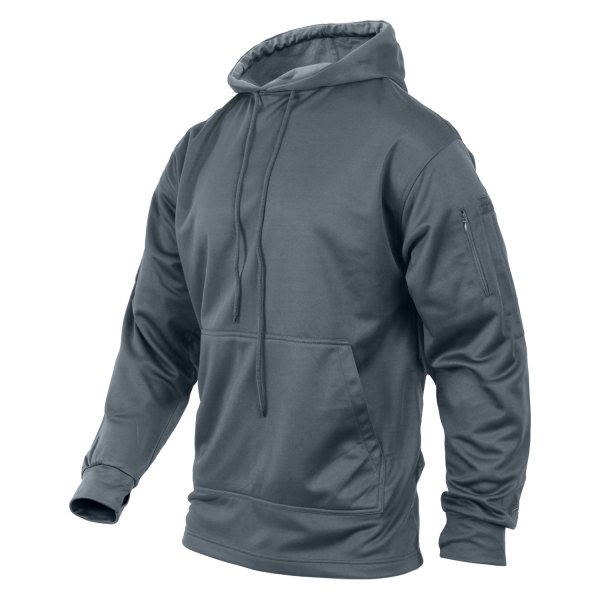 Rothco® - Men's Large Gun Metal Gray Pullover Hoodie with Concealed Carry
