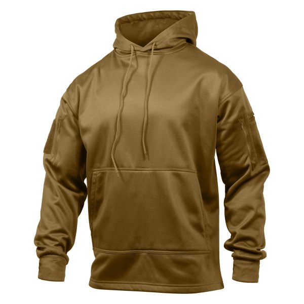 Rothco® - Men's Large Coyote Brown Pullover Hoodie with Concealed Carry