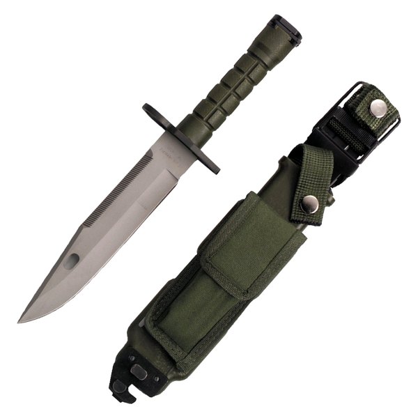 Rothco® - G.I. Type M-9 Bayonet 7.75" Silver/Olive Bowie Knife