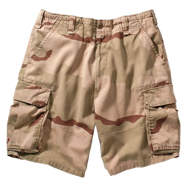 Rothco® - Vintage Men's Large Tri-Color Desert Camo Paratrooper Cargo Shorts