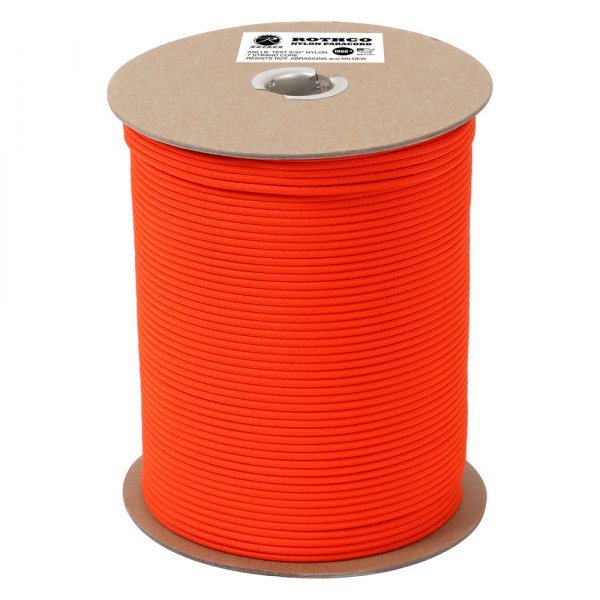Rothco® - 1000' Safety Orange Nylon Paracord Spool