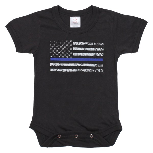 Rothco® - Baby Thin Blue Line 62 cm/3-6 Months Bodysuit