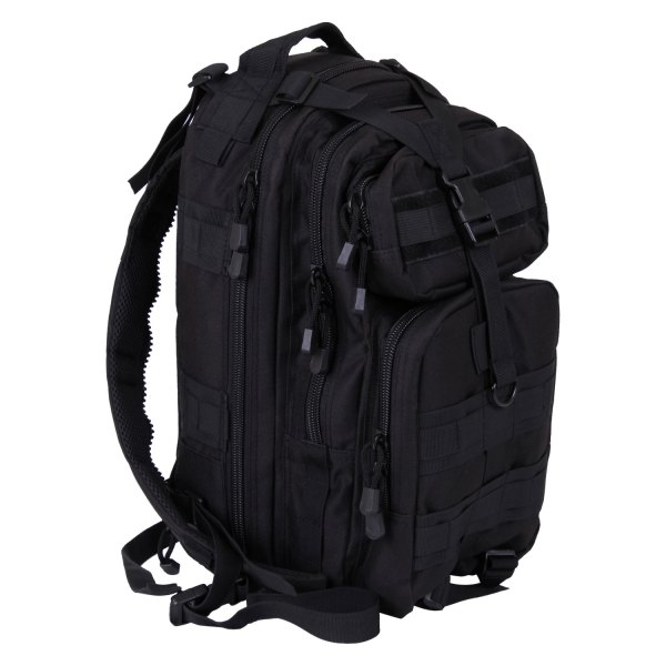 Rothco® - 17" x 10" x 9" Black Tactical Backpack