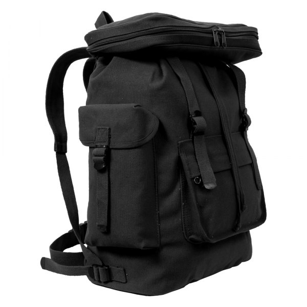Rothco® - European Style™ 20" x 13" x 7.5" Black Tactical Backpack