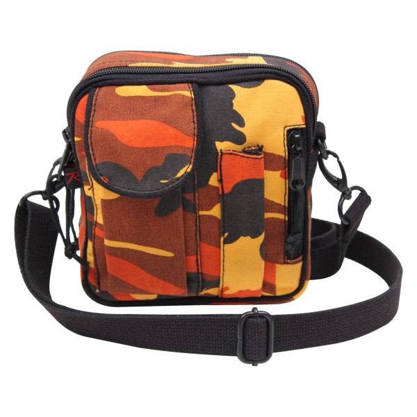 Rothco® - 6.5" x 6.25" x 2.75" Savage Orange Camo Excursion Organizer Tactical Shoulder Bag