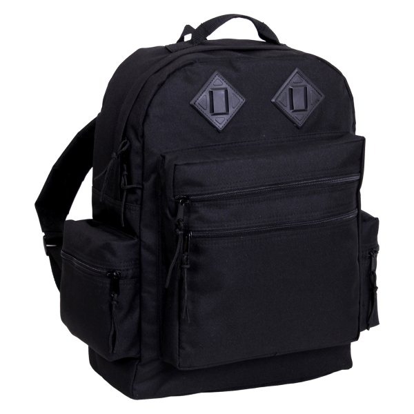 Rothco® - Deluxe™ 12" x 6" x 5.5" Black Unisex Everyday Backpack