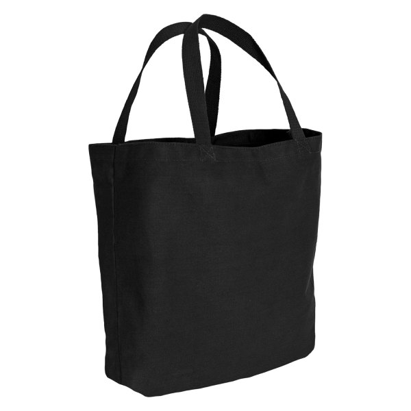 Rothco® - 18" x 15" x 5" Black Drab Cotton/Canvas Shopping Tote Bag